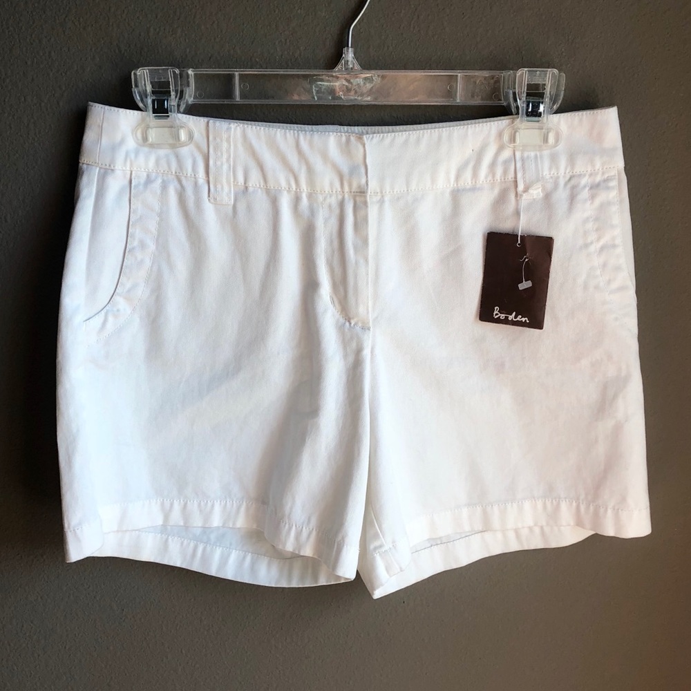 Boden White Shorts Size 12 New with tags
